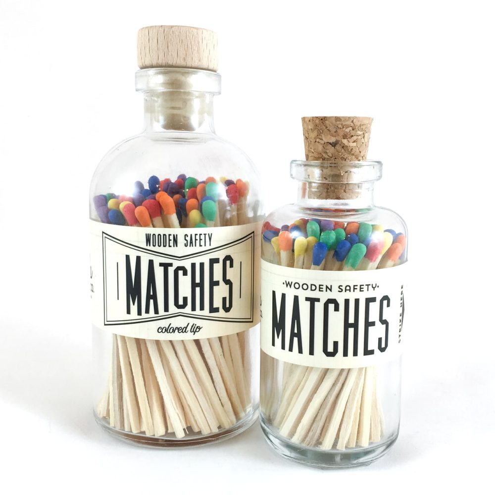 Mini Apothecary Vintage Rainbow Matches Made Market Co.