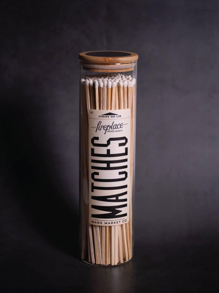 Apothecary Vintage Fireplace White Matches - Made Market Co.