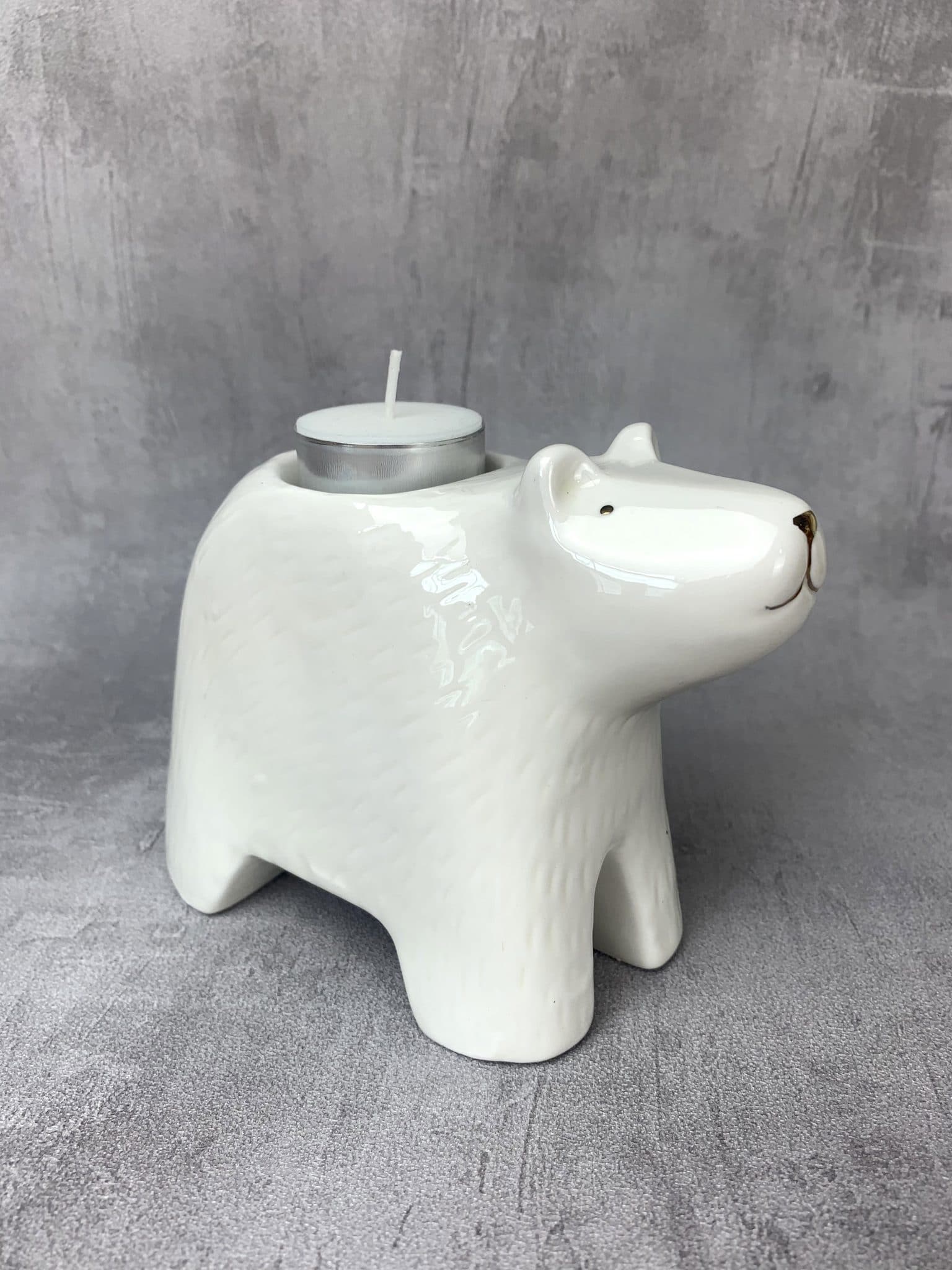 bear tea light holder