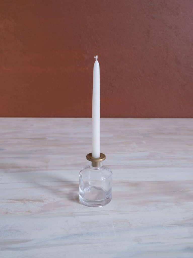 Skinny Taper Glass Candle Holder Medium Made Market Co 3061