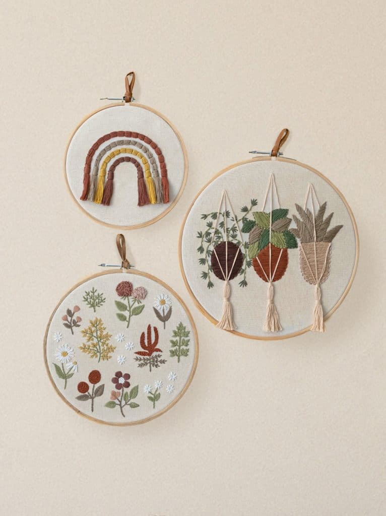 Embroidery Wall Hanging Plants - Made Market Co.