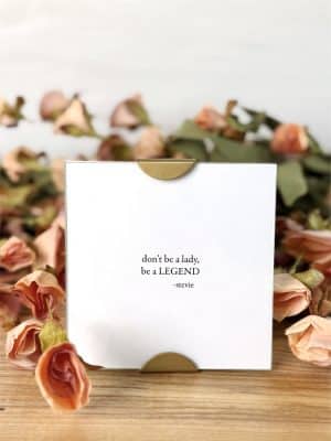 Scallop Frame Stevie Nicks Lady Legend surrounded by floral