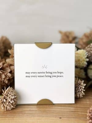 Scallop Frame Every Sunrise surrounded by floral