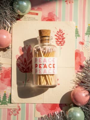 Mini Apothecary Christmas Peace Pink Matches